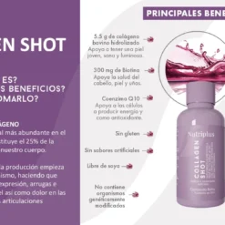 Nutriplus Beauty Collagen Shot 6 COLLAGEN SHOT infografia